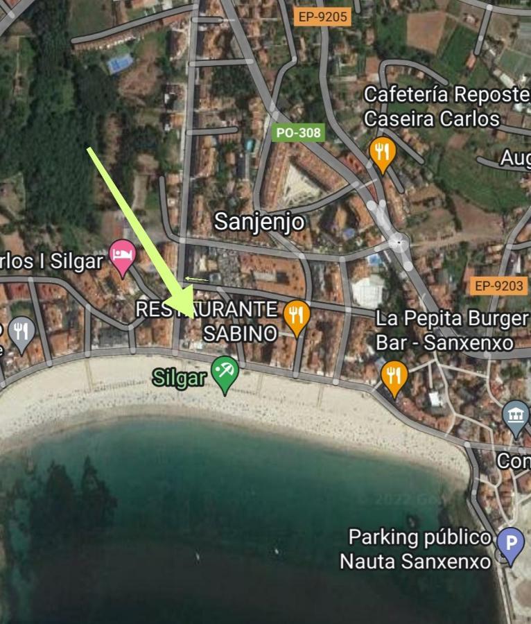 Apartamento Playa Silgar -50 M Playa Con 2 Garajes Y 3 Dormitorios سانكسينكسو المظهر الخارجي الصورة
