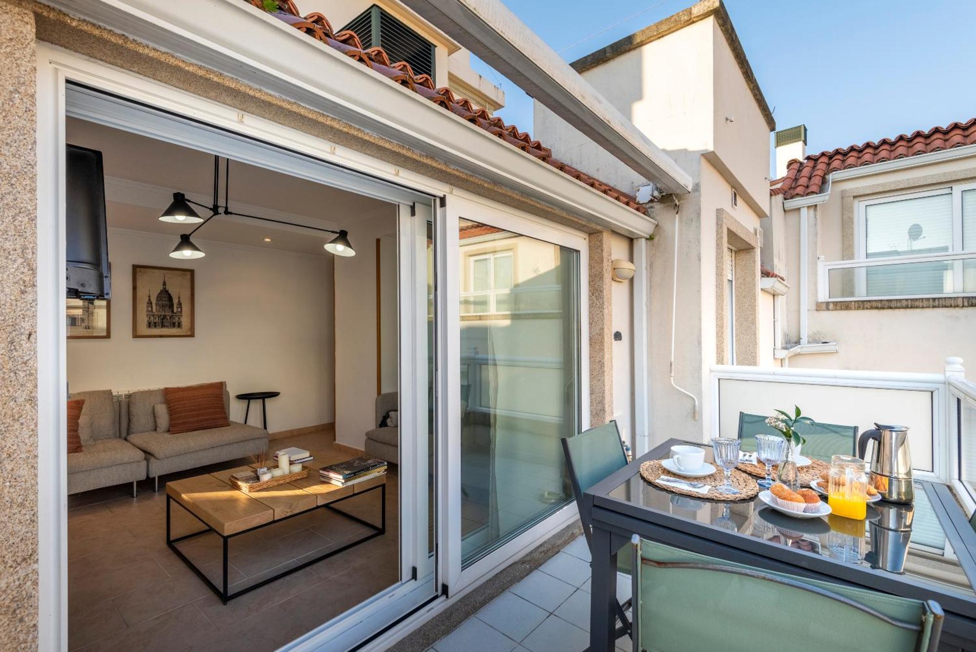 Apartamento Playa Silgar -50 M Playa Con 2 Garajes Y 3 Dormitorios سانكسينكسو المظهر الخارجي الصورة